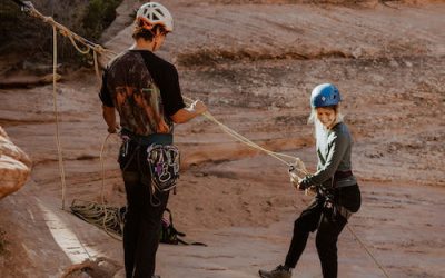 Canyoneering with A Professional Guide Near Zion National Park, UT.